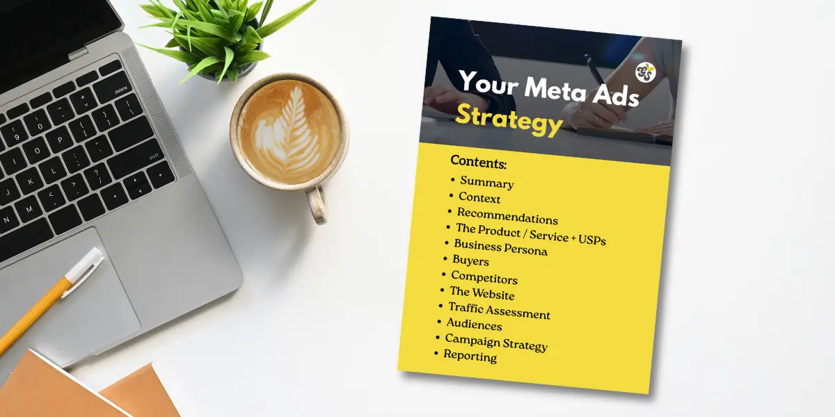 Marketing plan on desk
